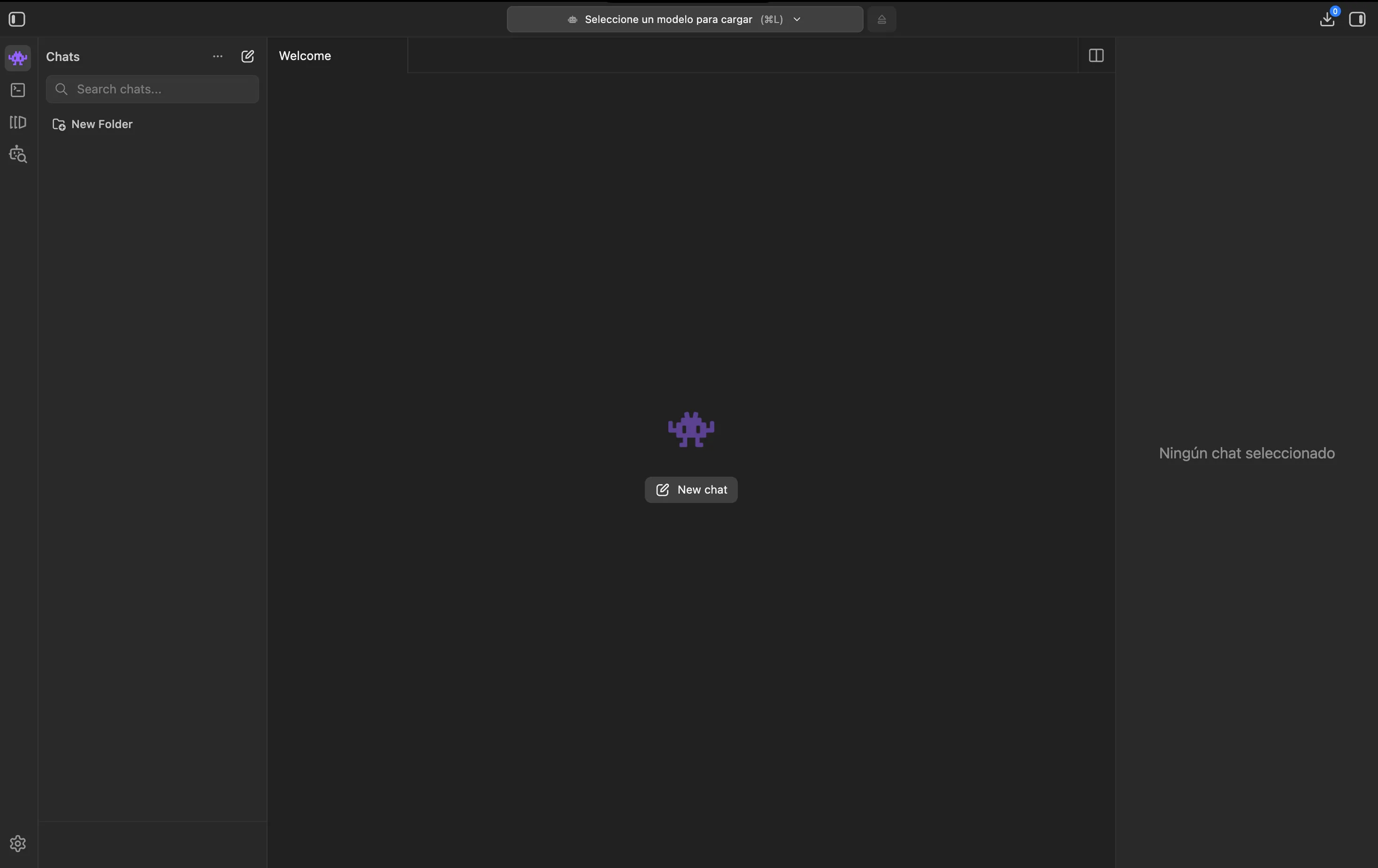 LM Studio welcome screen